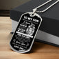 Always Have Your Back Son Dog Tag Chain from Dad
