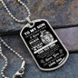 Always Have Your Back Son Dog Tag Chain from Dad