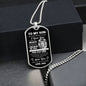 Always Have Your Back Son Dog Tag Chain from Dad
