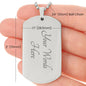 Always Have Your Back Son Dog Tag Chain from Dad