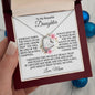 Most Beautiful Chapter Daughter Heart Necklace from Mom
