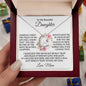 Most Beautiful Chapter Daughter Heart Necklace from Mom