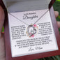 Most Beautiful Chapter Daughter Heart Necklace from Mom