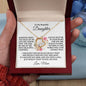 Most Beautiful Chapter Daughter Heart Necklace from Mom