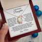 Most Beautiful Chapter Daughter Heart Necklace from Mom