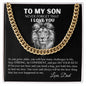 Stay Strong Son Cuban Link Chain from Dad