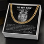 Stay Strong Son Cuban Link Chain from Dad