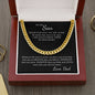 Braver Son Cuban Link Chain from Dad