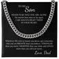 Braver Son Cuban Link Chain from Dad
