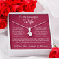 Forever & Always Wife Necklace with Message Card