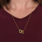I Love You Interlocking Hearts Necklace Daughter from Dad