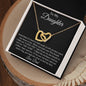 I Love You Interlocking Hearts Necklace Daughter from Dad