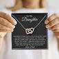 I Love You Interlocking Hearts Necklace Daughter from Dad