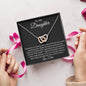 I Love You Interlocking Hearts Necklace Daughter from Dad