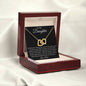 I Love You Interlocking Hearts Necklace Daughter from Dad