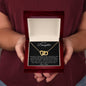 I Love You Interlocking Hearts Necklace Daughter from Dad