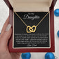 I Love You Interlocking Hearts Necklace Daughter from Dad