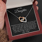 I Love You Interlocking Hearts Necklace Daughter from Dad