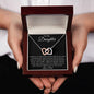 I Love You Interlocking Hearts Necklace Daughter from Dad