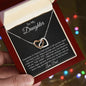 I Love You Interlocking Hearts Necklace Daughter from Dad