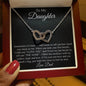 I Love You Interlocking Hearts Necklace Daughter from Dad
