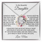 Most Beautiful Chapter Daughter Heart Necklace from Mom