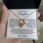 Most Beautiful Chapter Daughter Heart Necklace from Mom