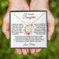Most Beautiful Chapter Daughter Heart Necklace from Mom
