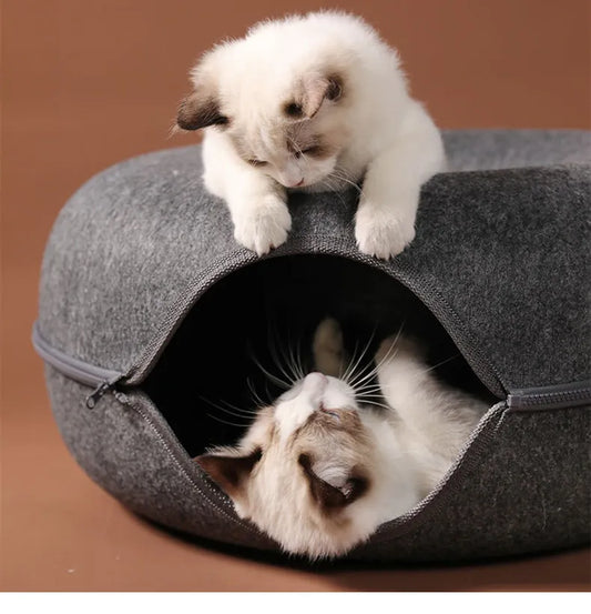 Cat Tunnel Interactive Game Toy Bed