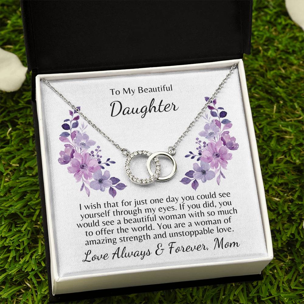 Perfect Pair Necklace: A Mother-Daughter Bond in 14K White Gold