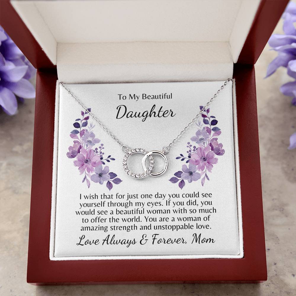 Perfect Pair Necklace: A Mother-Daughter Bond in 14K White Gold