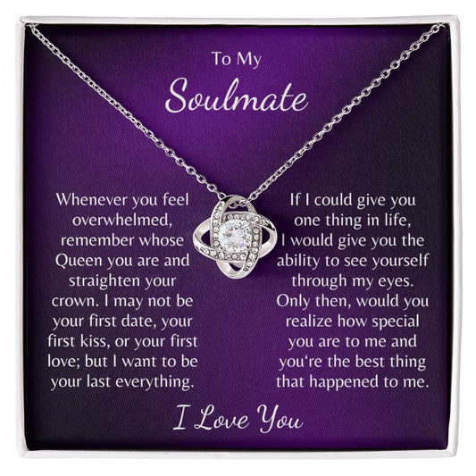 My Queen Soulmate Love Knot Necklace
