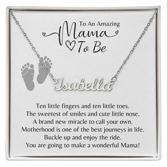 Mama To Be Personalized Name Necklace
