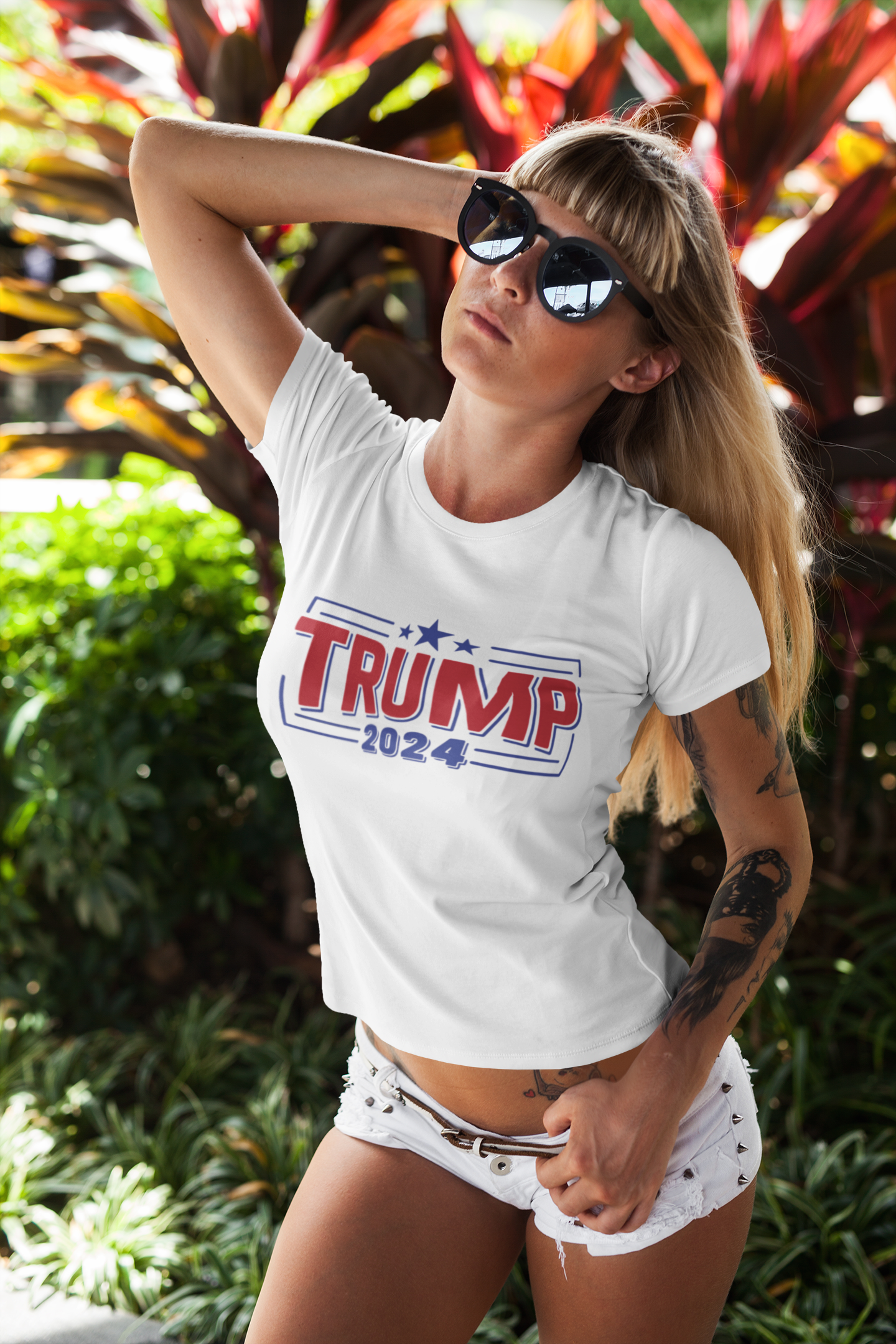 Trump 2024 Lg Logo Shirt Front Only