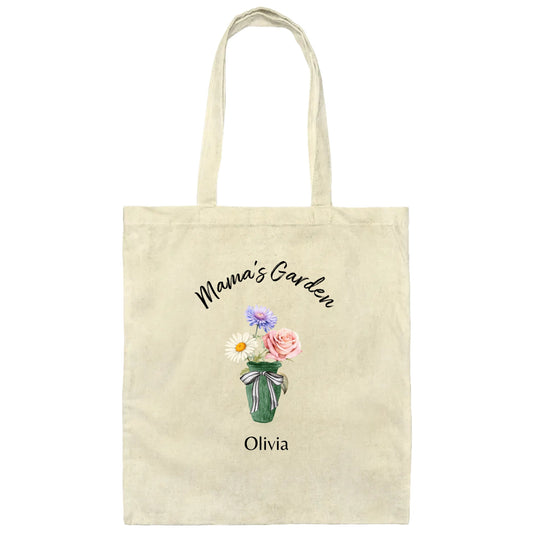 Blooms of Love Personalized Canvas Tote